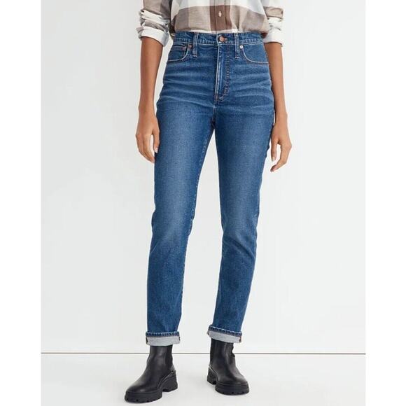 NWT Madewell High-Rise Slim Boyjean in Twyford Wash AN334 Women’s 23 - Picture 1 of 10